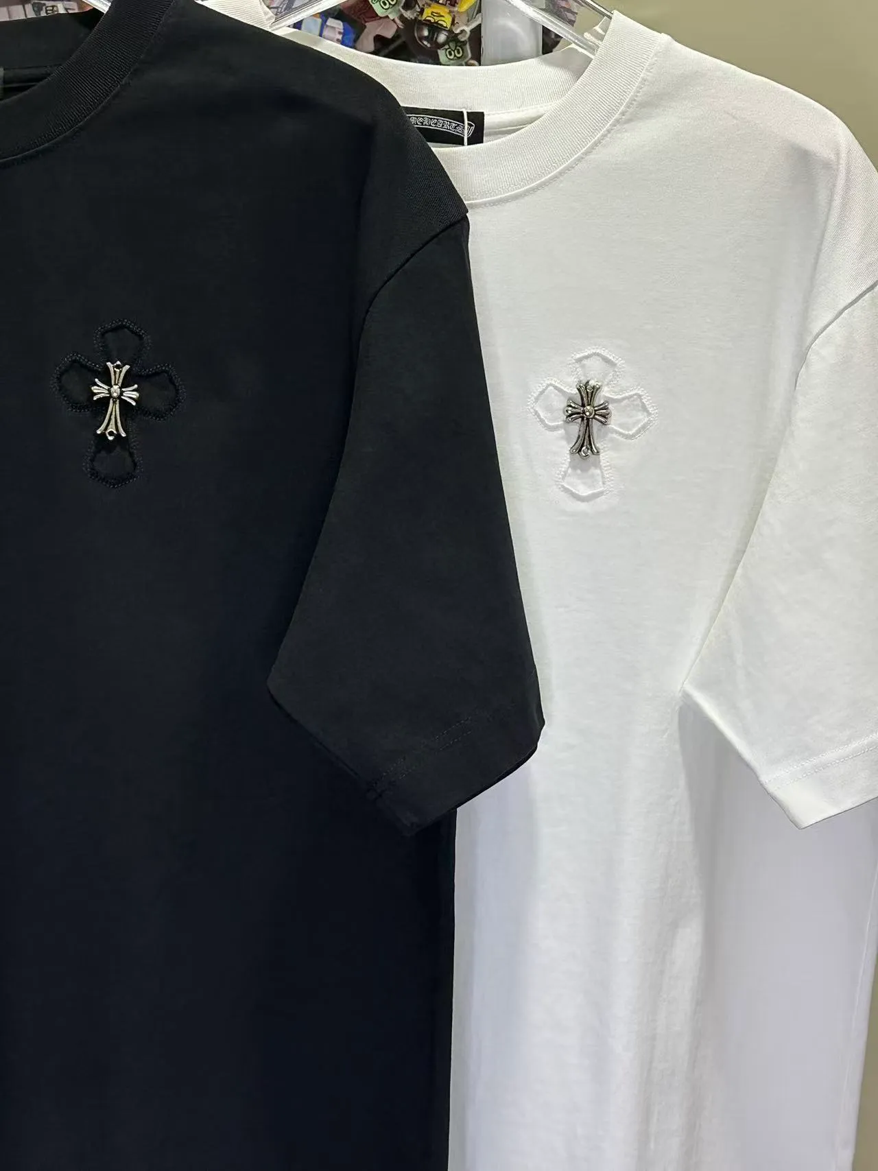 L 26951# Come Hearts ( ） ： 🪡 + 🪡 ：Black White SIZE：S-XXL